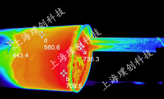 Avio(NEC)紅外熱像儀汽車排氣管溫度場(chǎng)分布應(yīng)用